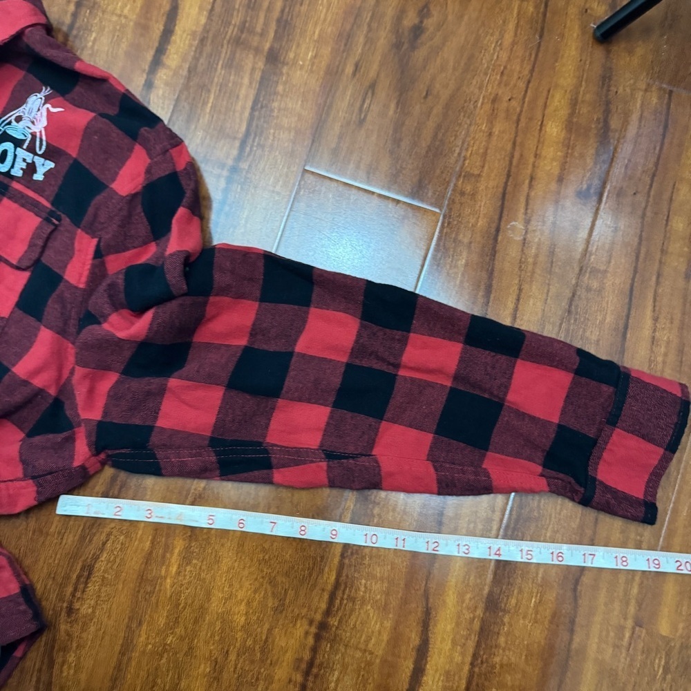 Disneyland Frontierland Vintage Goofy Plaid Shirt Size XXL - Picture 9 of 9